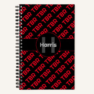 Cuaderno Monogramed Never Enend TBR Personalizado