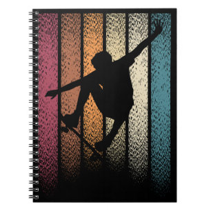 Cuaderno Monopatín retro vintage