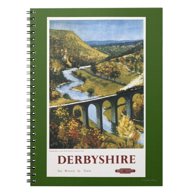Cuaderno Monsal Dale, tren y viaducto (Frente)