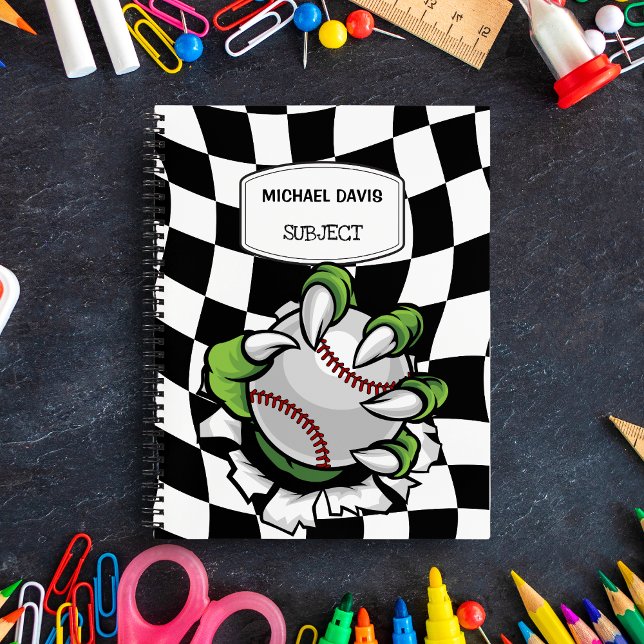 Cuaderno Monster Claw sostiene a Personalizado de béisbol (Subido por el creador)