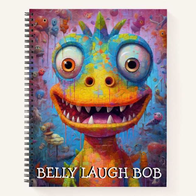Cuaderno Monster Mayhem... Belly Laugh Bob (Anverso)