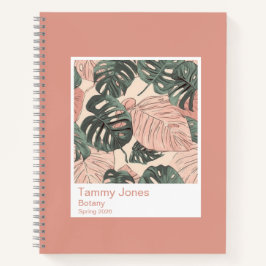 Cuaderno Monstera de arcilla suave foto muestra grande