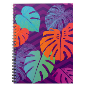 Cuaderno Monstera Deliciosa: Arte de Línea Tropical.