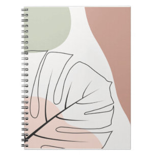 Cuaderno Monstera minimalista