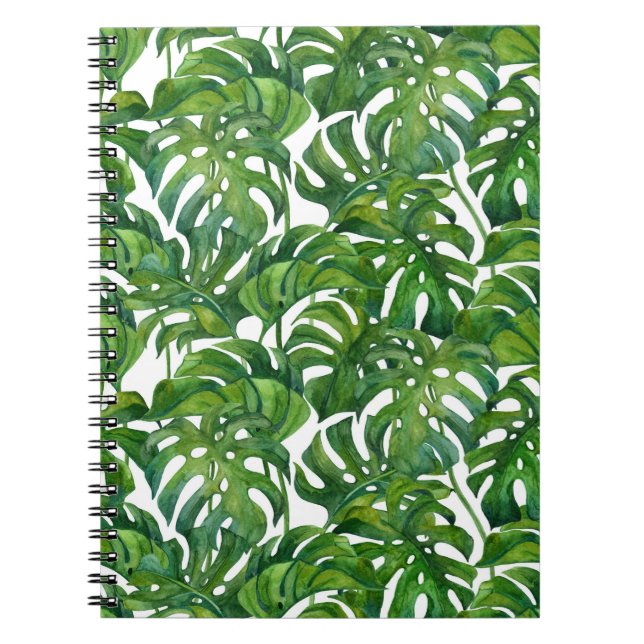 Cuaderno Monstera verde deja a los tropicales sin foco (Frente)