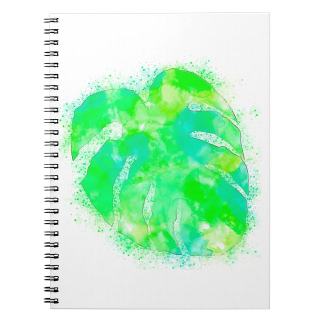 Cuaderno Monstera Watercolor (Frente)