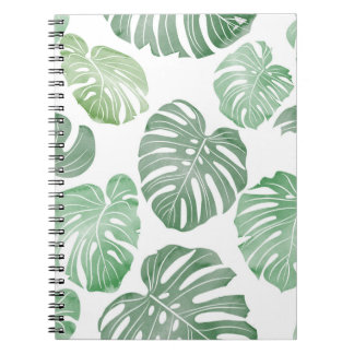 Cuaderno Monstruo acuarela, fondo de pantalla tropical sin 