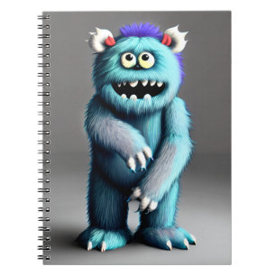 Cuaderno Monstruo azul fluffy