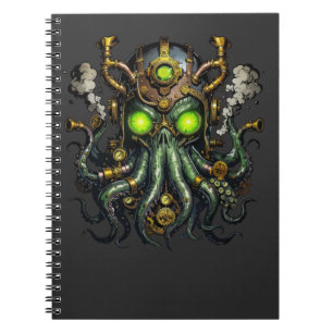 Cuaderno monstruo Cthulhu steampunk