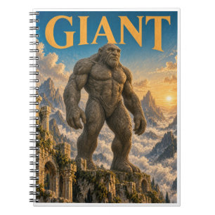 Cuaderno Monstruo de fantasía gótico gigante