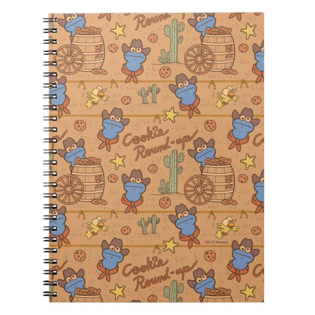 Cuaderno Monstruo de las Galletas | Patrón de Recolección d (Frente)