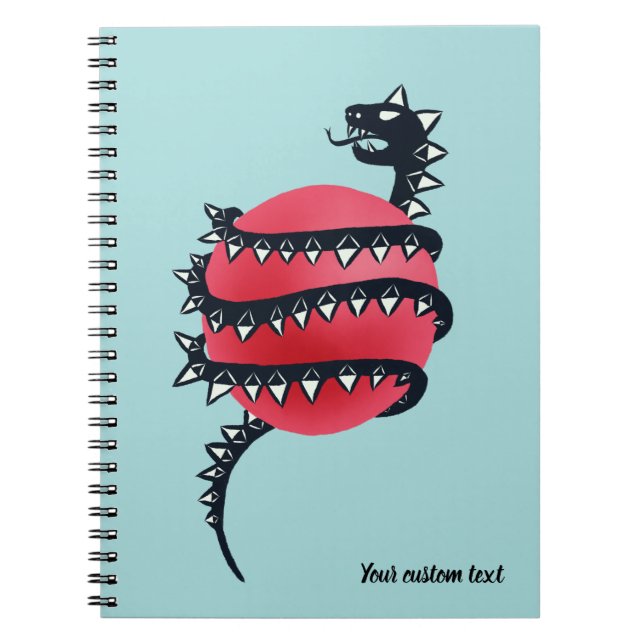 Cuaderno Monstruo de serpiente Guay Evil Black Dragon (Frente)