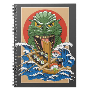 Cuaderno Monstruo japonés Sushi Lover