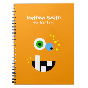 Cuaderno Monstruo loco divertido único de Oragne