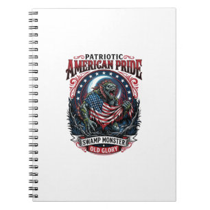 Cuaderno Monstruo Patriótico del Pantano Horror Old Glory P