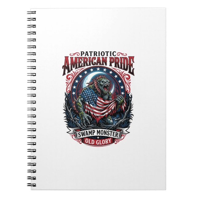 Cuaderno Monstruo Patriótico del Pantano Horror Old Glory P (Frente)