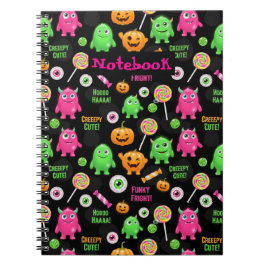 Cuaderno "Monstruos Cuyos Cuten" y Diversión de Halloween s