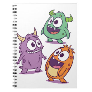 Cuaderno Monstruos de Dibujos Animados Juguetones – Persona