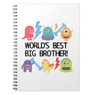 Cuaderno Monstruos Mejor Gran Hermano del Mundo