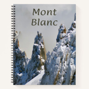 Cuaderno Mont Blanc Monte Bianco Montaña Blanca Alpes Europ