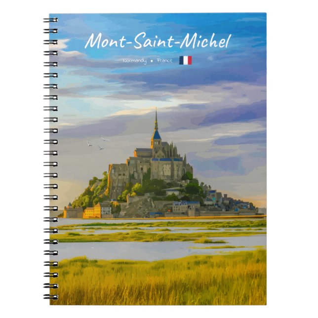 Cuaderno Mont-Saint-Michel, Francia - Abadía Medieval (Frente)