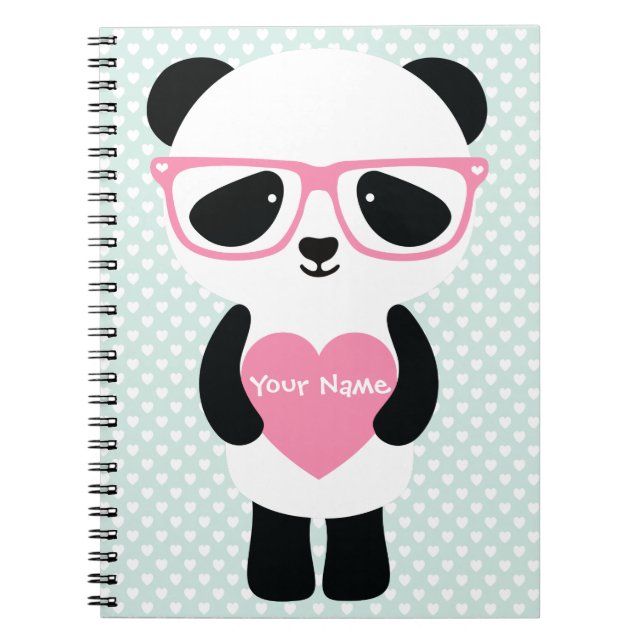 Cuaderno Monta de Panda Cuta/Rosa (Frente)