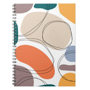 Cuaderno Montaje abstracto moderno y sin costuras dibujado 