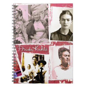 Cuaderno Montaje de la foto de Frida Kahlo