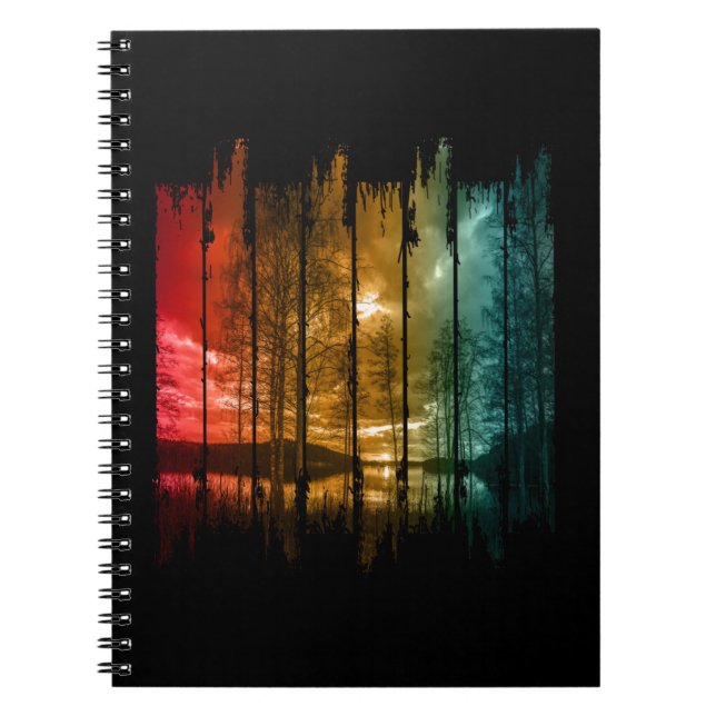 CUADERNO MONTAJE VINTAGE DE LAKE TREES (Frente)