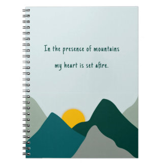 Cuaderno Montaña Boho Verde