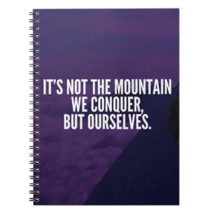 Cuaderno Montaña conquistadora - Motivacional