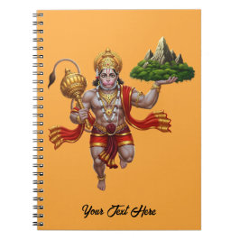 Cuaderno Montaña de elevación de vuelo Lord Hanuman