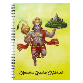 Cuaderno Montaña de elevación de vuelo Lord Hanuman