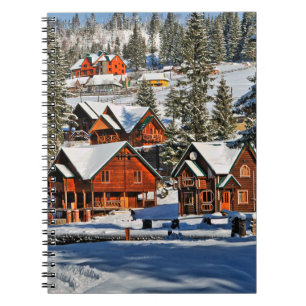 Cuaderno Montaña de paisajes, esquí, nieve, invierno, activ