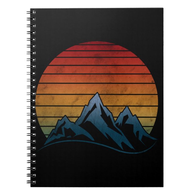 CUADERNO MONTAÑA DE VINTAJE DE SOL (Frente)