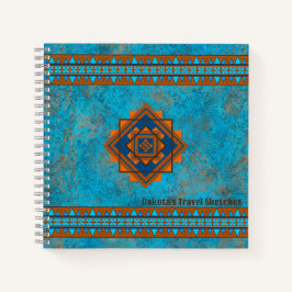 Cuaderno Montaña del Suroeste Picos Turquesa Personalizada