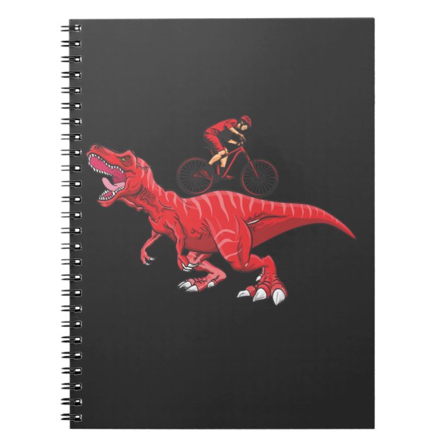Cuaderno Montaña Dinosaurio Ciclista Trex (Frente)