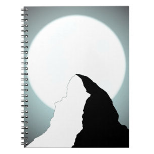 Cuaderno Montaña iluminada por la luna