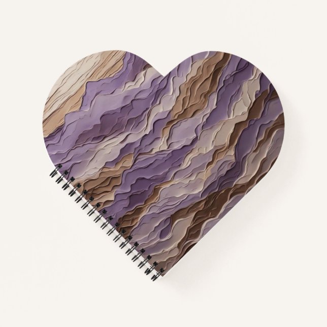 Cuaderno Montaña mística morada y marrón (Anverso)