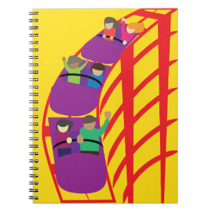 Cuaderno Montaña Rusa de cerca