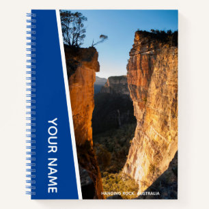 Cuaderno Montañas Azules de Rock colgante Australia Sunset 