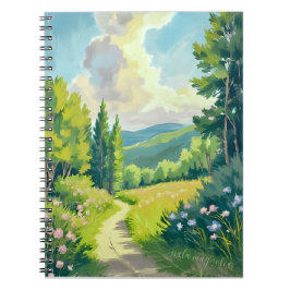 Cuaderno Montañas Blancas | Pintura del paisaje de New Hamp