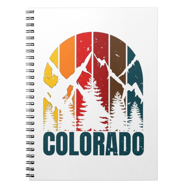 Cuaderno Montañas Colorado Retro (Frente)