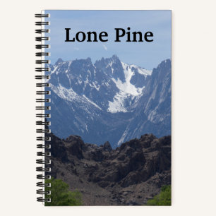 Cuaderno Montañas coronadas de nieve de Lone Pine