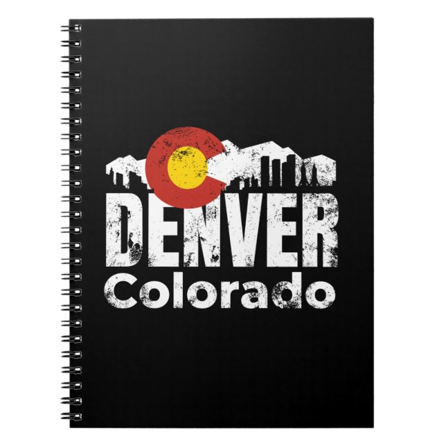 Cuaderno Montañas de Denver Colorado (Frente)