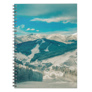 Cuaderno Montañas de los Cárpatos Naturales Estrecha
