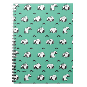 Cuaderno Montañas de Snoopy y Patrón Verde azulado