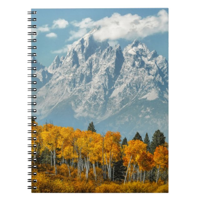 Cuaderno Montañas del Gran Tetón en otoño (Frente)