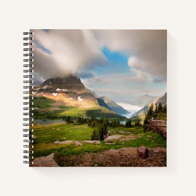 Cuaderno Montañas nubosas | Lago alpino (Anverso)
