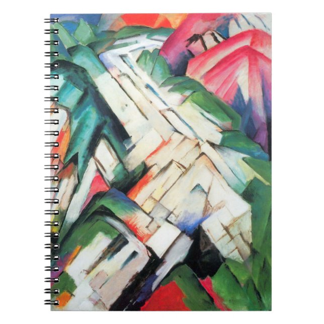 Cuaderno Montañas (Paisaje) por Franz Marc, Arte Antiguo (Frente)